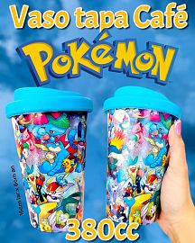 Vaso Tapa Cafe POKEMON SURTIDOS 380cc