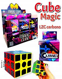 Cubo Mágico LZC 3x3 Carbono en caja exhibidora x12