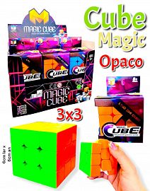 Cubo Mágico LZC 3x3 opaco x12 en caja exhibidora