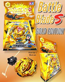 Battle BladeS Edicion Dorada Trompo con lanzador pistola