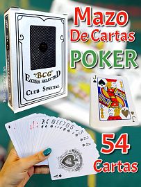 Mazo de Cartas Poker 