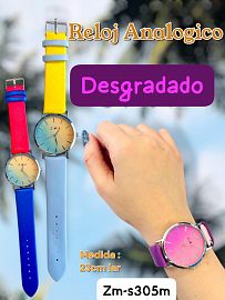 Reloj Analogico Efecto DESGRADADO 