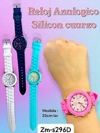 Reloj Analogico Silicon Cuarzo 