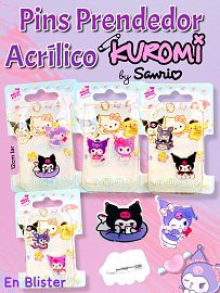 Pins Prendedor Acrilico KUROMI x2 En Blister