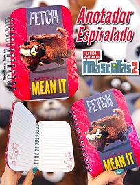 Anotador Espiralado LA VIDA SECRETA DE TUS MASCOTAS 