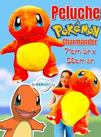 Peluche Premium PLUSHAROO 2024 Charmander Pokemon 71cm 