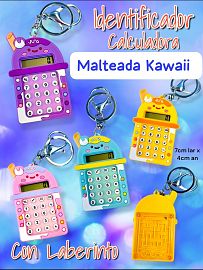 Identificador Calculadora Laberinto Malteada Kawaii 