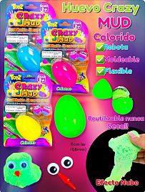 Huevo Crazy Mud Efecto Nube Colorido 