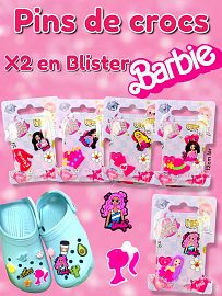 Pins de Crocs Barbie x2 En Blister 