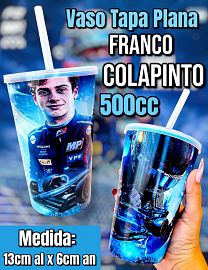 Vaso Tapa Plana con Sorbete Con Sorbete Franco Colapinto 500cc