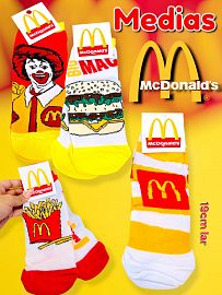 Set de 12 Pares de Medias Mc Donalds 