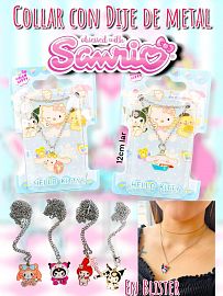 Collar Con Dije de Metal Sanrio 