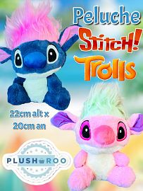 Peluche Premium PLUSHAROO 2025 Stitch Trolls 