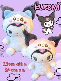 Peluche Kuromi Gatito Kawaii 39cm 