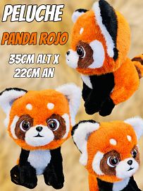 Peluche Panda Rojo 35cm 