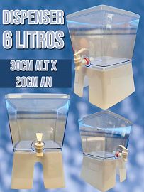 Dispenser de 6 Litros Transparente
