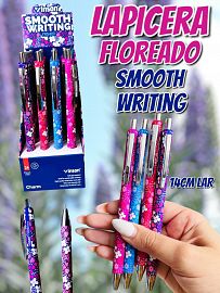Lapicera Floreada Smooth Writing 