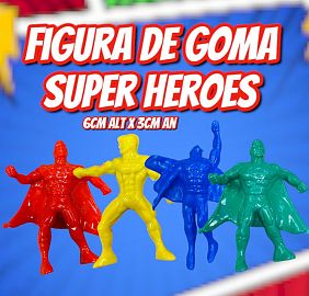 Figura de Goma PVC Super Heroes 