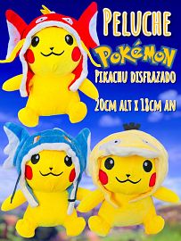 Peluche Pokemon Pikachu Disfrazado 20cm 