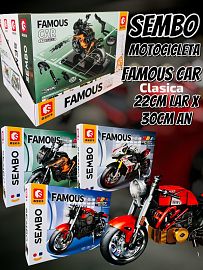 Sembo Motocicleta Famous Car Clasica Para Armar