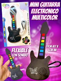 Mini Guitarra Electronica Multicolor Flexible
