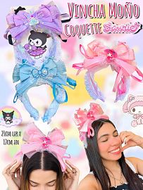 Vincha Moño Coquette Sanrio 