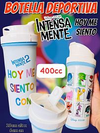Botella Tapa Deportiva Intensamente Hoy Me Siento 400cc