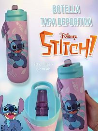 Botella Tapa Deportiva STITCH