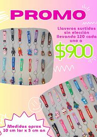 Llaveros de Goma Surtidos