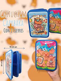 Cartuchera 2 Cierres Capybara