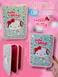 Cartuchera 2 Cierres Hello Kitty