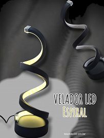 Velador Led Espiral 