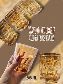 Vaso Cobre con Textura  285 ml