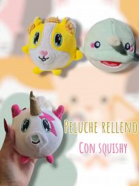Peluche Relleno con Squishy 10cm