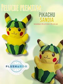 Peluche Premium PLUSHAROO Pikachu Sandia 25cm