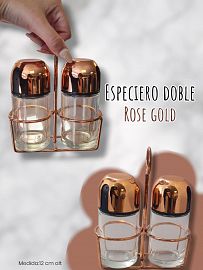 Especiero Doble Rose Gold 