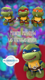 Peluche Premium PLUSHAROO Tortugas Ninja 25cm