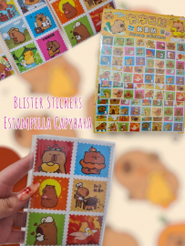Blister Stickers Estampilla Capybara