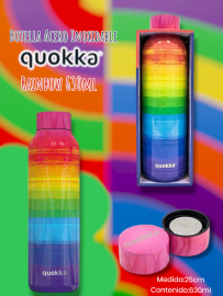 Botella Acero Inoxidable Quokka Rainbow 630ml