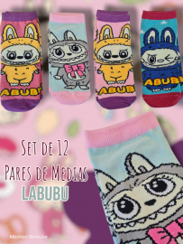 Set de 12 Pares de Medias Labubu