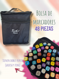 Bolsa de Marcadores 48 Piezas