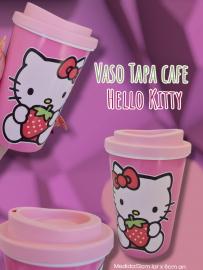 Vaso Tapa Cafe Hello Kitty 290cc
