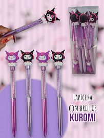 Lapicera con Brillos Kuromi 