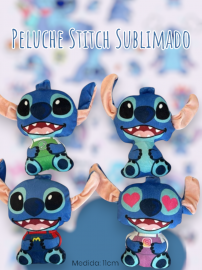 Peluche Stitch Sublimado Surtido 18cm