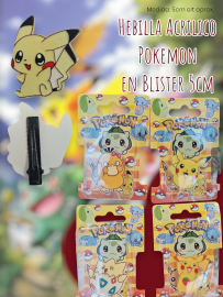 Hebilla Acrilico Pokemon en Blister 5cm