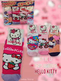 Set de 12 Pares de Medias HELLO KITTY