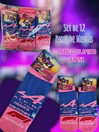 Set de 12 Pares de Medias Franco Colapinto Alpine