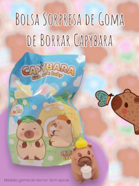 Bolsa Sorpresa de Goma de Borrar Capybara