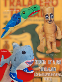 Peluche de Plush Sublimado Italian Brainrot Viral TikTok Tralalero