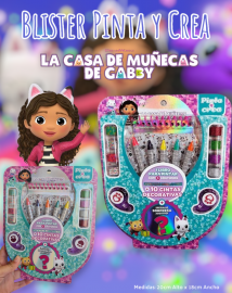 Blister Pinta y Crea La Casa De Muñecas De Gabby